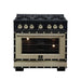 Forno Ambassador 36-inch gas range in black front view