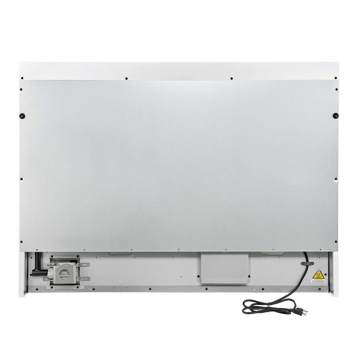 Forno Antico 48-inch Gas Range with 8 Gas Burner Cooktop and 5.5 Cu.Ft. Gas Convection Oven in White with Antique Brass Trim (FFSGS6219-48WHT)