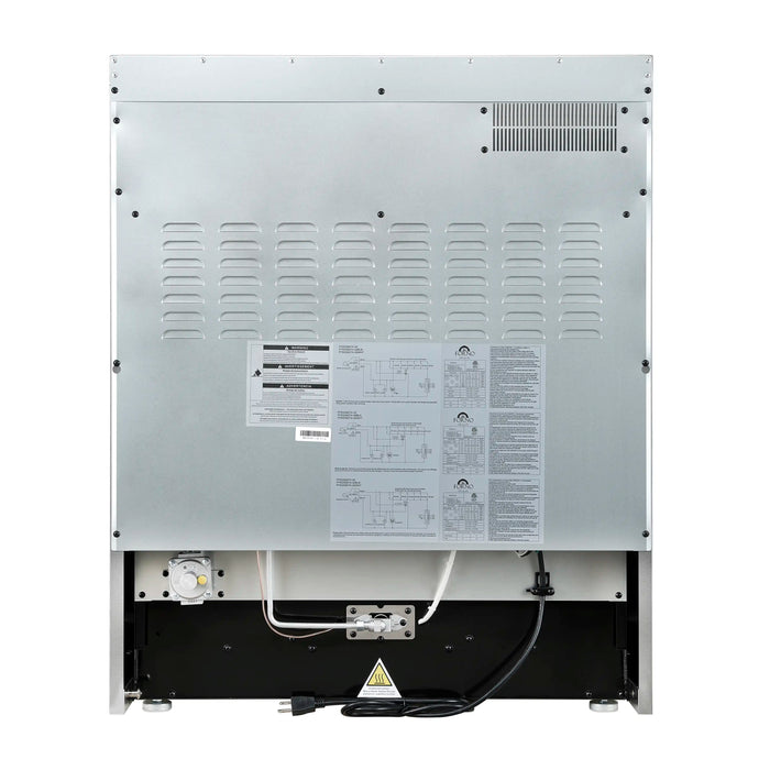 Forno Giovanni 30-Inch Gas Range with 5 Burners and 4.32 Cu.Ft. Convection Gas Oven with Temperature Gauge in Black with Antique Brass Trim (FFSGS6274-30BLK)