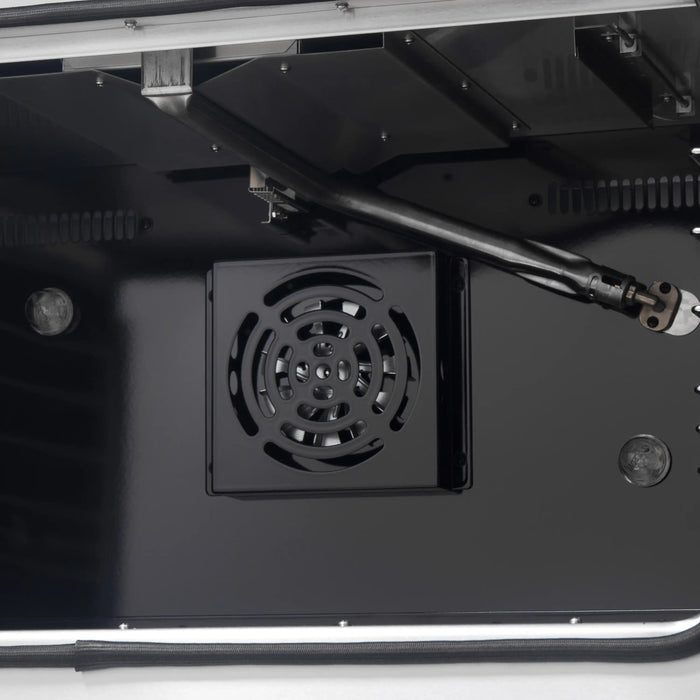 Forno Galiano 36-Inch French Door Gas Range with 6 Burners and 5.36 Cu.Ft. Convection Oven in White with Antique Brass Trim (FFSGS6444-36WHT)