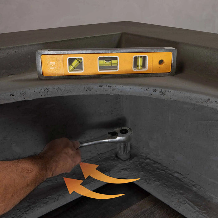 Starfire Designs Gravity 45" Square Concrete Gas Fire Pit Starfire Designs