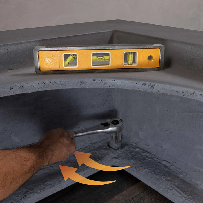 Starfire Designs Gravity 45" Square Concrete Gas Fire Pit Starfire Designs