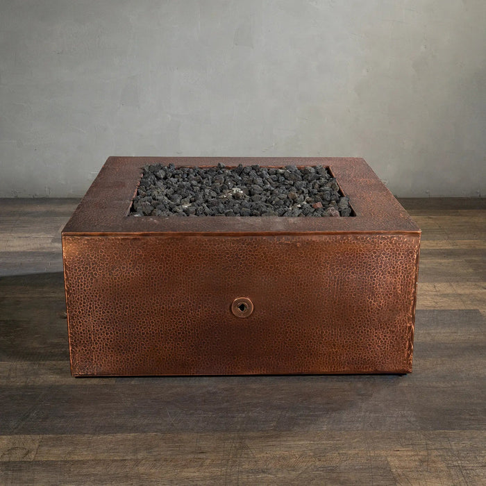 Gravity Moreno 36" W Square Copper Fire Pit - MORGRV363616 by Starfire Designs Starfire Designs