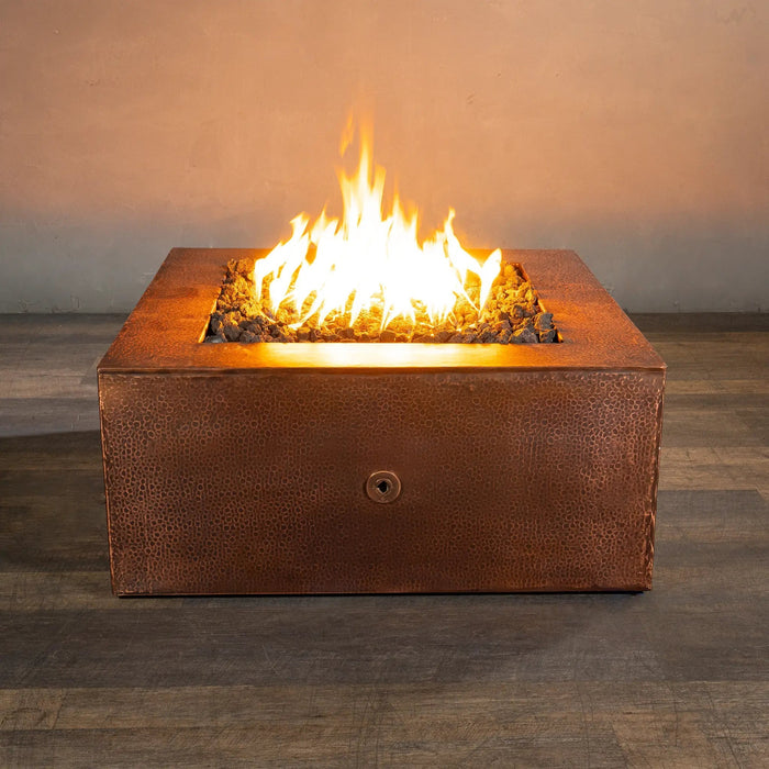 Gravity Moreno 36" W Square Copper Fire Pit - MORGRV363616 by Starfire Designs Starfire Designs