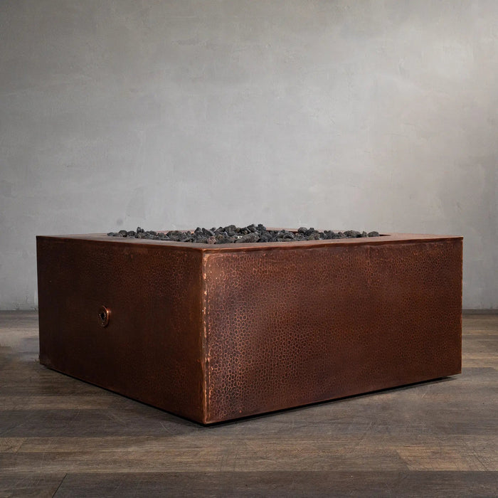 Gravity Moreno 36" W Square Copper Fire Pit - MORGRV363616 by Starfire Designs Starfire Designs