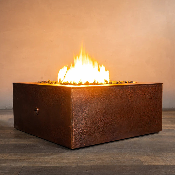 Gravity Moreno 36" W Square Copper Fire Pit - MORGRV363616 by Starfire Designs Starfire Designs