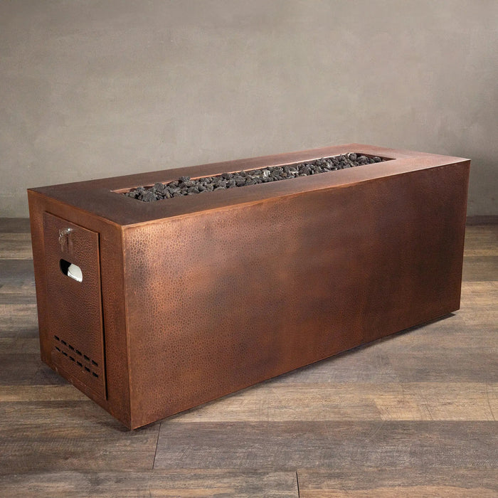 Gravity Moreno 60" W x 24" L Rectangle Copper Fire Pit - MORGRV602424 by Starfire Designs Starfire Designs