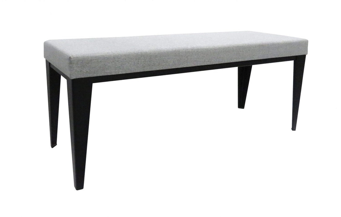 Greta Barkman Upholstered Seat Bench with Steel Base