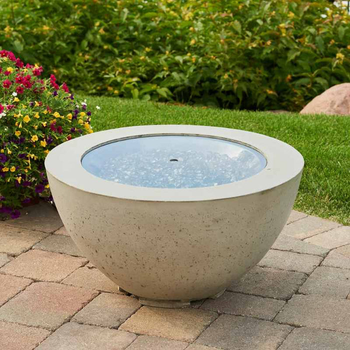The Outdoor Greatroom 20" Round Glass Burner Cover Fire Pit