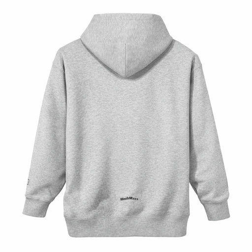 Grey Hoodie, Size M — angle view