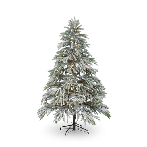 Flocked Down Swept Tree, 6' H-083-3-863-16H - front view
