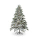 Flocked Down Swept Tree, 6' H-083-3-863-16H - front view