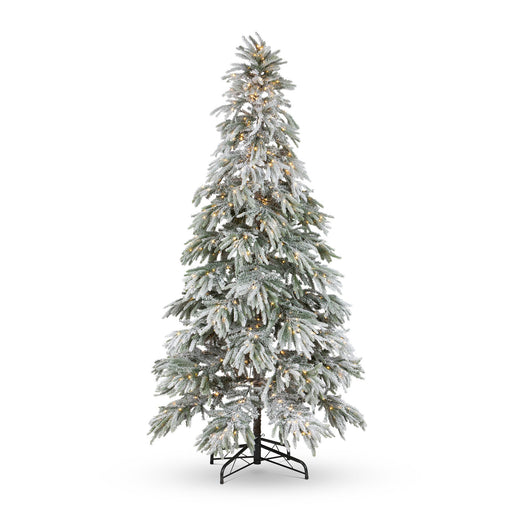 Flocked Down Swept Tree, 9' H-083-3-865-16H - front view