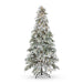 Flocked Down Swept Tree, 9' H-083-3-865-16H - front view