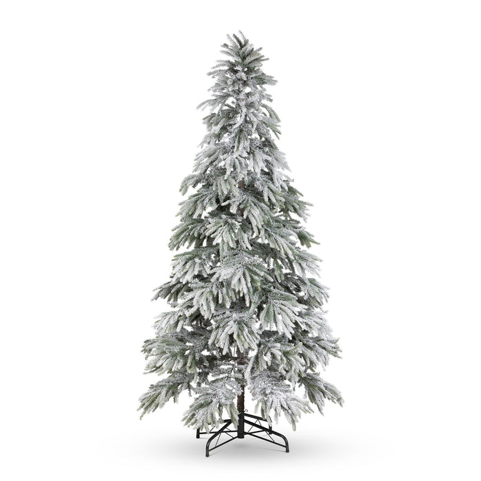 Flocked Down Swept Tree, 9' H-083-3-865-16H - angle view