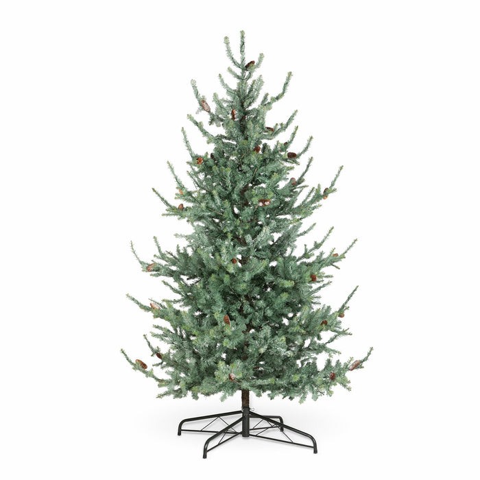 9' Iced Blue Spruce Tree with Micro Light H-099-3-865-16H - front view