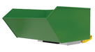 Vestil H-100-HD-BD-GRN-T Steel Heavy Duty Bump & Dump Hopper 1 Cubic Yard 6,000 lb. Capacity Tractor Green