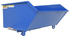 Vestil H-100-HS Steel High Strength Low Profile Hopper 1 Cubic Yard 6,000 lb. Capacity Blue