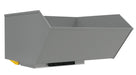 Vestil H-100-LD-BD-GY-SG Steel Light Duty Bump & Dump Hopper 1 Cubic Yard 2,000 lb. Capacity Battleship Gray