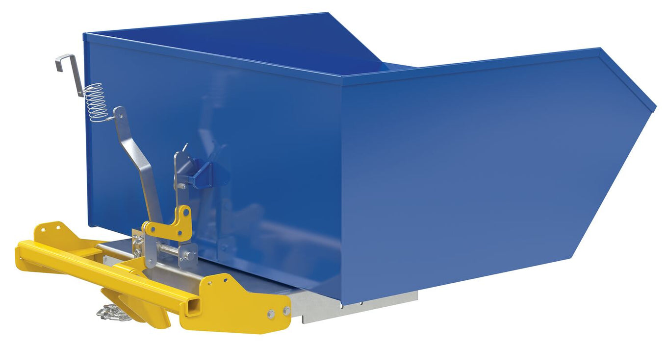 Vestil H-100-LD-BD steel light duty bump & dump hopper - view 2