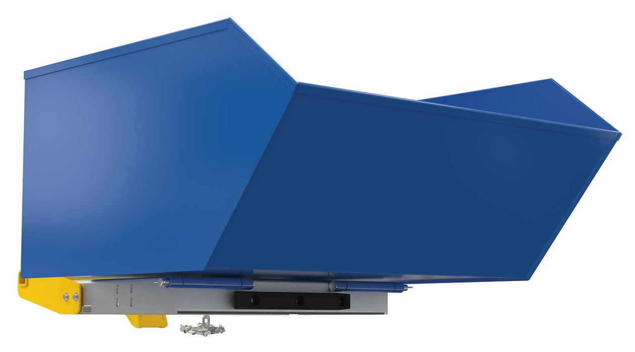 Vestil H-100-LD-BD steel light duty bump & dump hopper - view 3