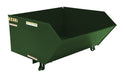 Vestil H-100-LD-GRN-H Steel Light Duty Low Profile Self Dumping Hopper 1 Cubic Yard 2,000 lb. Capacity Hunter Green