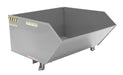 Vestil H-100-LD-GY-MG Steel Light Duty Low Profile Self Dumping Hopper 1 Cubic Yard 2,000 lb. Capacity Machine Gray