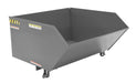 Vestil H-100-LD-GY-SG Steel Light Duty Low Profile Self Dumping Hopper 1 Cubic Yard 2,000 lb. Capacity Battleship Gray