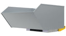 Vestil H-100-MD-BD-SL Steel Medium Duty Bump & Dump Hopper 1 Cubic Yard 4,000 lb. Capacity Blue Silver Lining