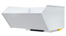 Vestil H-100-MD-BD-WHT Steel Medium Duty Bump & Dump Hopper 1 Cubic Yard 4,000 lb. Capacity Blue Silver White