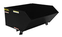 Vestil H-100-MD-BLK-SG Steel Medium Duty Low Profile Self Dumping Hopper 1 Cubic Yard 4,000 lb. Capacity Semi Gloss Black