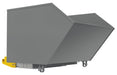 Vestil H-150-HD-BD-GY-SG Steel Heavy Duty Bump & Dump Hopper 1-1/2 Cubic Yard 6,000 lb. Capacity Battleship Gray
