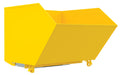 Vestil H-150-HD-BD-YEL Steel Heavy Duty Bump & Dump Hopper 1-1/2 Cubic Yard 6,000 lb. Capacity Yellow