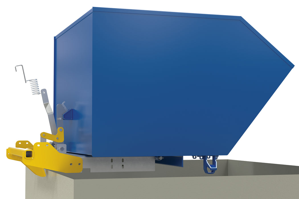Vestil H-150-HD-BD steel heavy duty bump & dump hopper - view 4