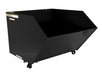 Vestil H-150-LD-BLK-SG Steel Light Duty Low Profile Self Dumping Hopper 1-1/2 Cubic Yard 2,000 lb. Capacity Semi Gloss Black