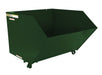 Vestil H-150-LD-GRN-H Steel Light Duty Low Profile Self Dumping Hopper 1-1/2 Cubic Yard 2,000 lb. Capacity Hunter Green