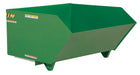 Vestil H-150-LD-GRN-T Steel Light Duty Low Profile Self Dumping Hopper 1-1/2 Cubic Yard 2,000 lb. Capacity Green