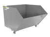 Vestil H-150-LD-GY-MG Steel Light Duty Low Profile Self Dumping Hopper 1-1/2 Cubic Yard 2,000 lb. Capacity Machine Gray