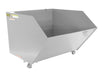 Vestil H-150-LD-SL Steel Light Duty Low Profile Self Dumping Hopper 1-1/2 Cubic Yard 2,000 lb. Capacity Silver Lining