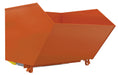 Vestil H-150-MD-BD-ORG-C Steel Medium Duty Bump & Dump Hopper 1-1/2 Cubic Yard 4,000 lb. Capacity Blue Orange