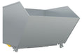 Vestil H-150-MD-BD-SL Steel Medium Duty Bump & Dump Hopper 1-1/2 Cubic Yard 4,000 lb. Capacity Blue Silver Lining