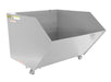 Vestil H-150-MD-SL Steel Medium Duty Low Profile Self Dumping Hopper 1-1/2 Cubic Yard 4,000 lb. Capacity Silver Lining