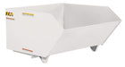 Vestil H-150-MD-WHT Steel Medium Duty Low Profile Self Dumping Hopper 1-1/2 Cubic Yard 4,000 lb. Capacity White