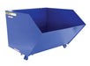 Vestil H-200-HD Steel Heavy Duty Low Profile Self Dumping Hopper 2 Cubic Yard 6,000 lb. Capacity Blue