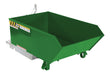 Vestil H-25-LD-GRN-T Steel Light Duty Low Profile Self Dumping Hopper 1/4 Cubic Yard 2,000 lb. Capacity Green