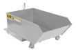 Vestil H-25-LD-SL Steel Light Duty Low Profile Self Dumping Hopper 1/4 Cubic Yard 2,000 lb. Capacity Silver Lining