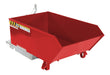 Vestil H-25-LD-SR Steel Light Duty Low Profile Self Dumping Hopper 1/4 Cubic Yard 2,000 lb. Capacity Red
