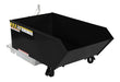 Vestil H-25-MD-BLK-SG Steel Medium Duty Low Profile Self Dumping Hopper 1/4 Cubic Yard 4,000 lb. Capacity Semi Gloss Black