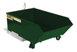 Vestil H-25-MD-GRN-H Steel Medium Duty Low Profile Self Dumping Hopper 1/4 Cubic Yard 4,000 lb. Capacity Hunter Green