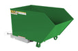 Vestil H-50-HD-GRN-T Steel Heavy Duty Low Profile Self Dumping Hopper 1/2 Cubic Yard 6,000 lb. Capacity Green
